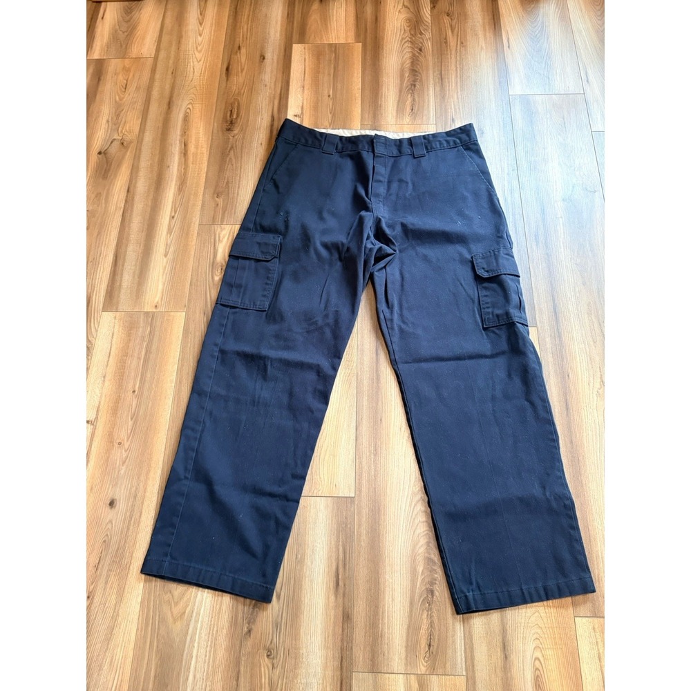 Dickies Work Pants Men's 40x31 Navy Blue Uniform Cargo Pockets